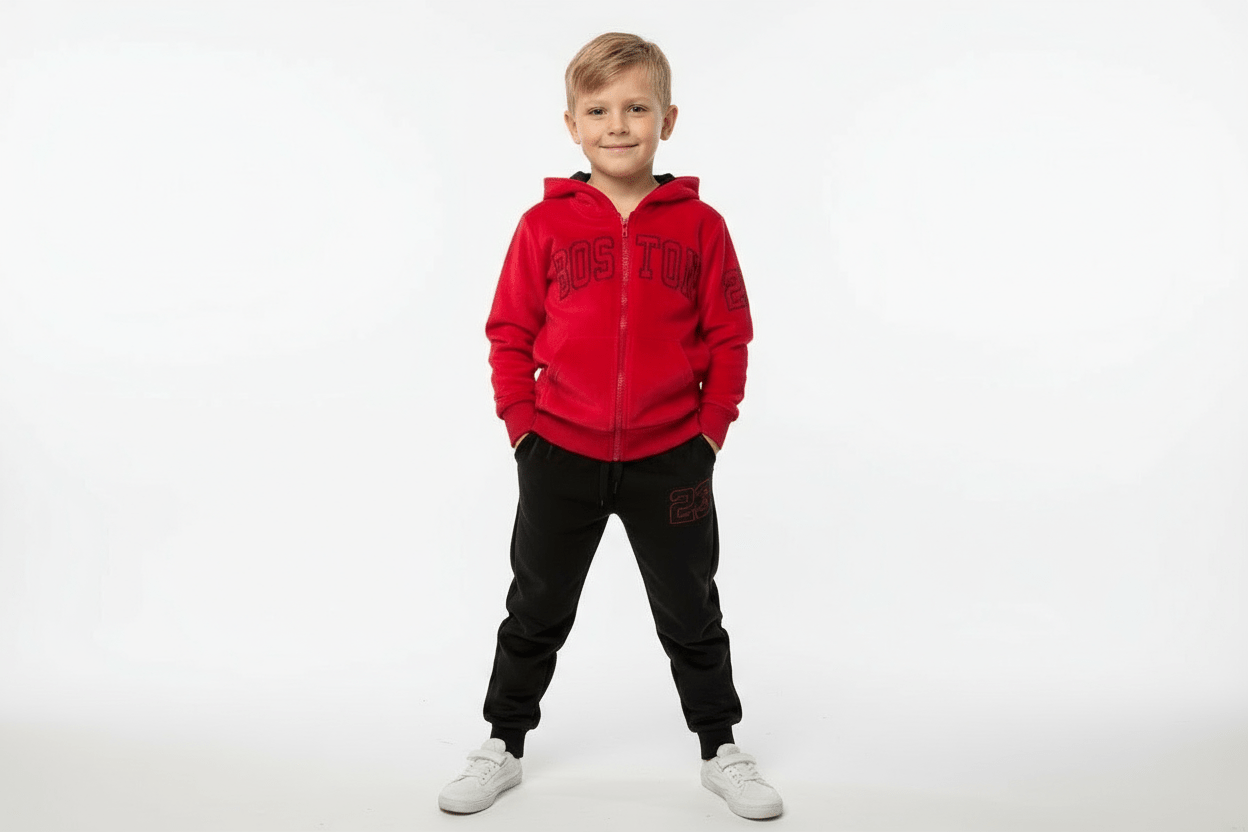 Trening gros din catifea pentru băieți - Kids Magazin