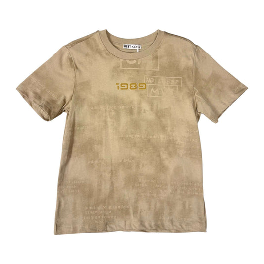 Tricou Grafic crem pentru baieti - Kids Magazin