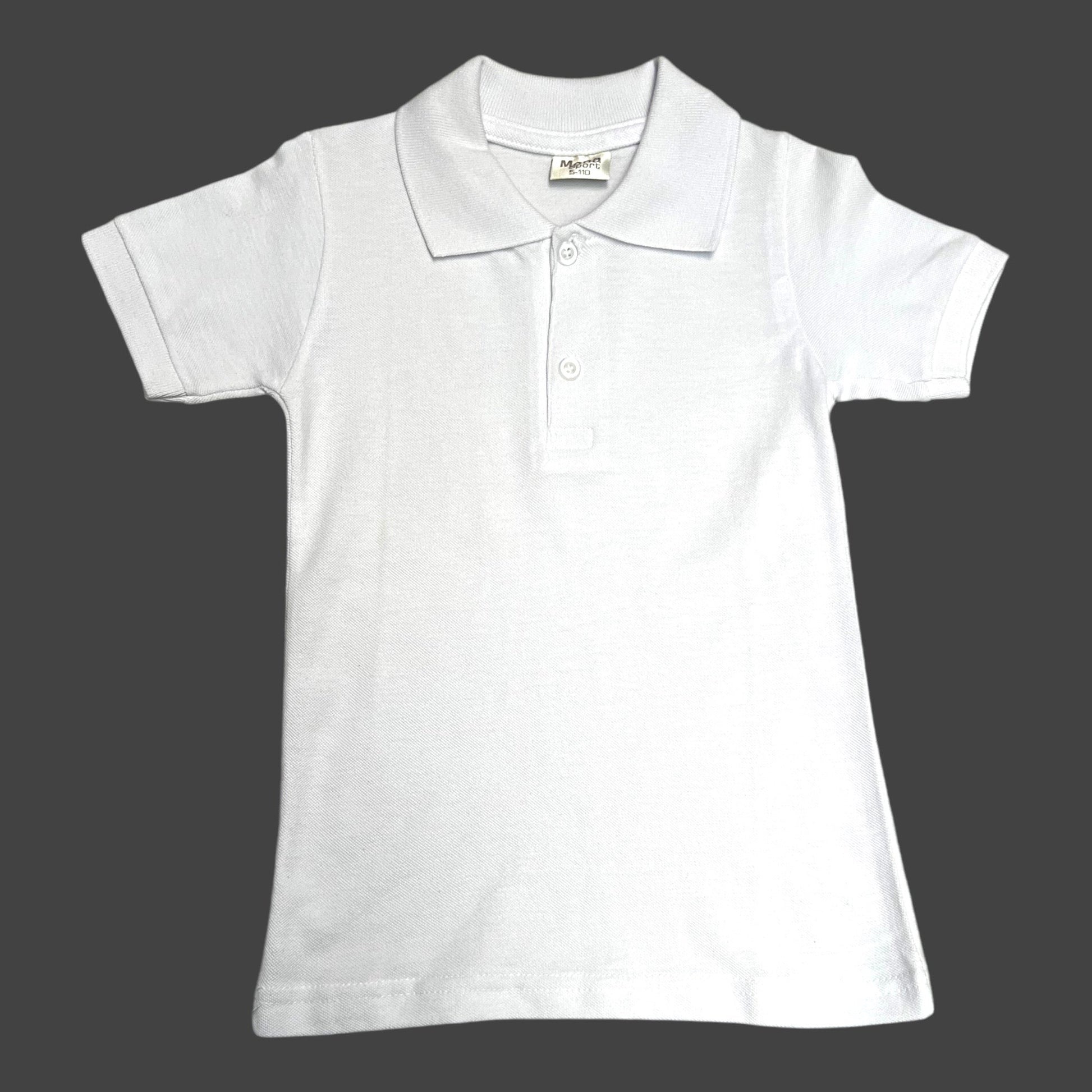 Tricou polo alb Mena - Kids Magazin