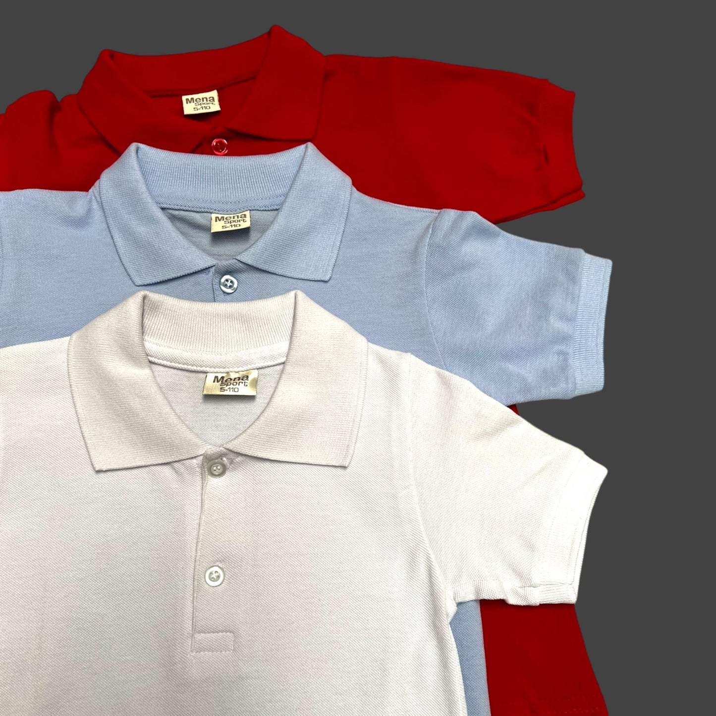 Tricou polo bleo Mena - Kids Magazin