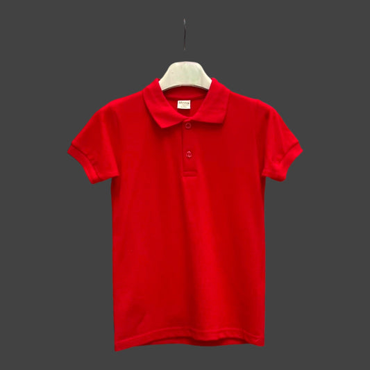 Tricou polo rosu Mena - Kids Magazin