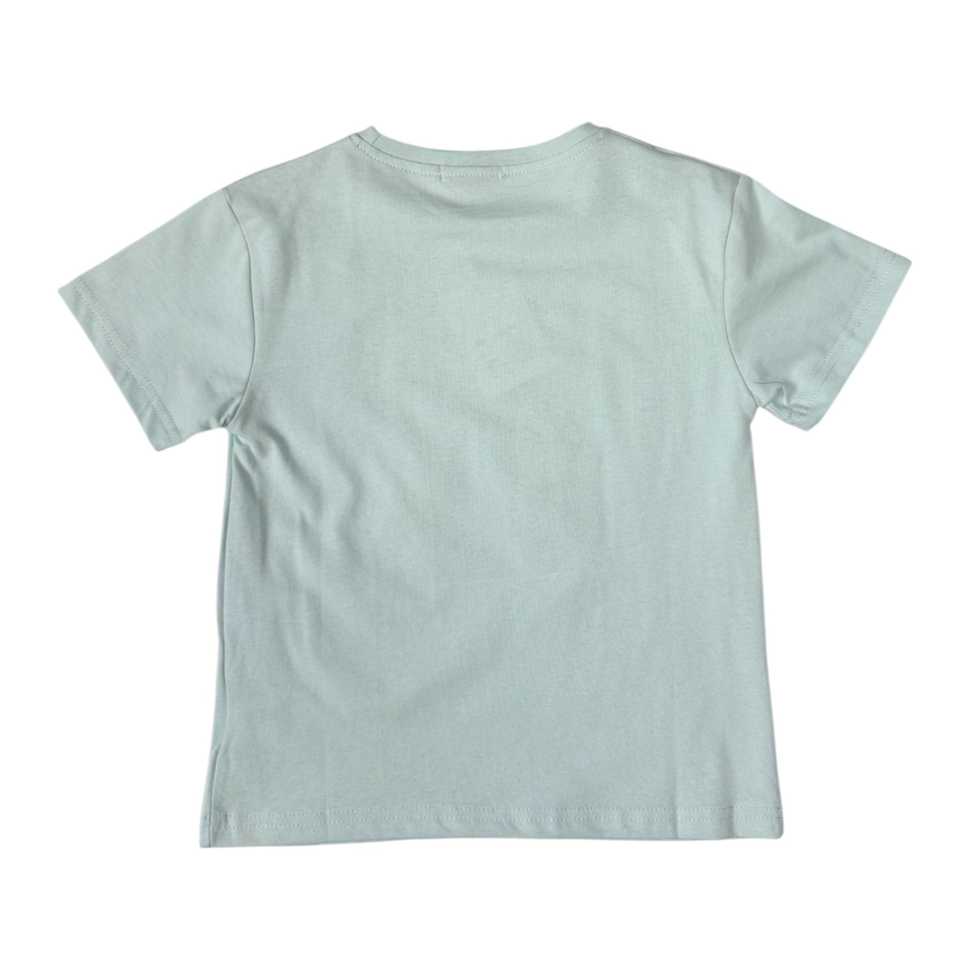 Tricou Verde Menta cu Fundita - Kids Magazin