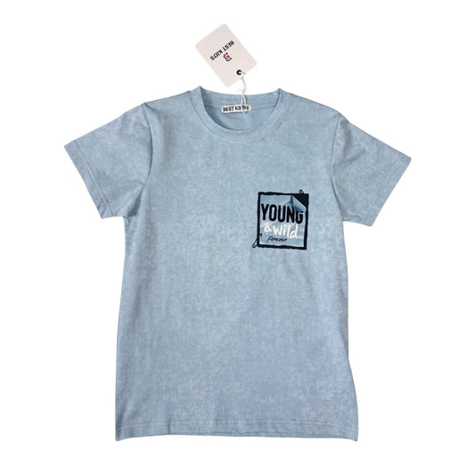 Tricou Young and Wild bleo pentru baieti - Kids Magazin