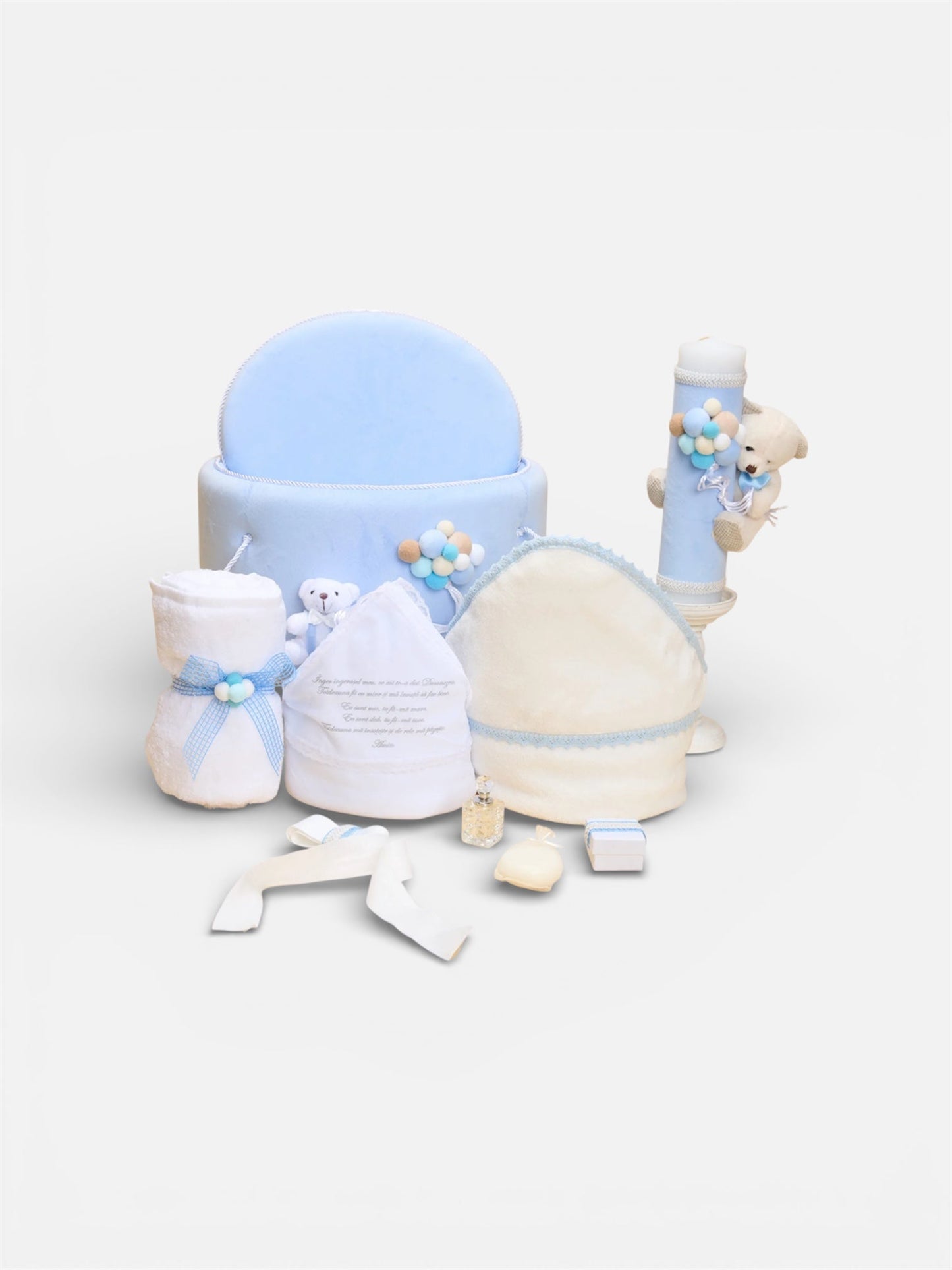 Trusou complet cu cufăr și lumânare Ursuleț Bleo - Kids Magazin