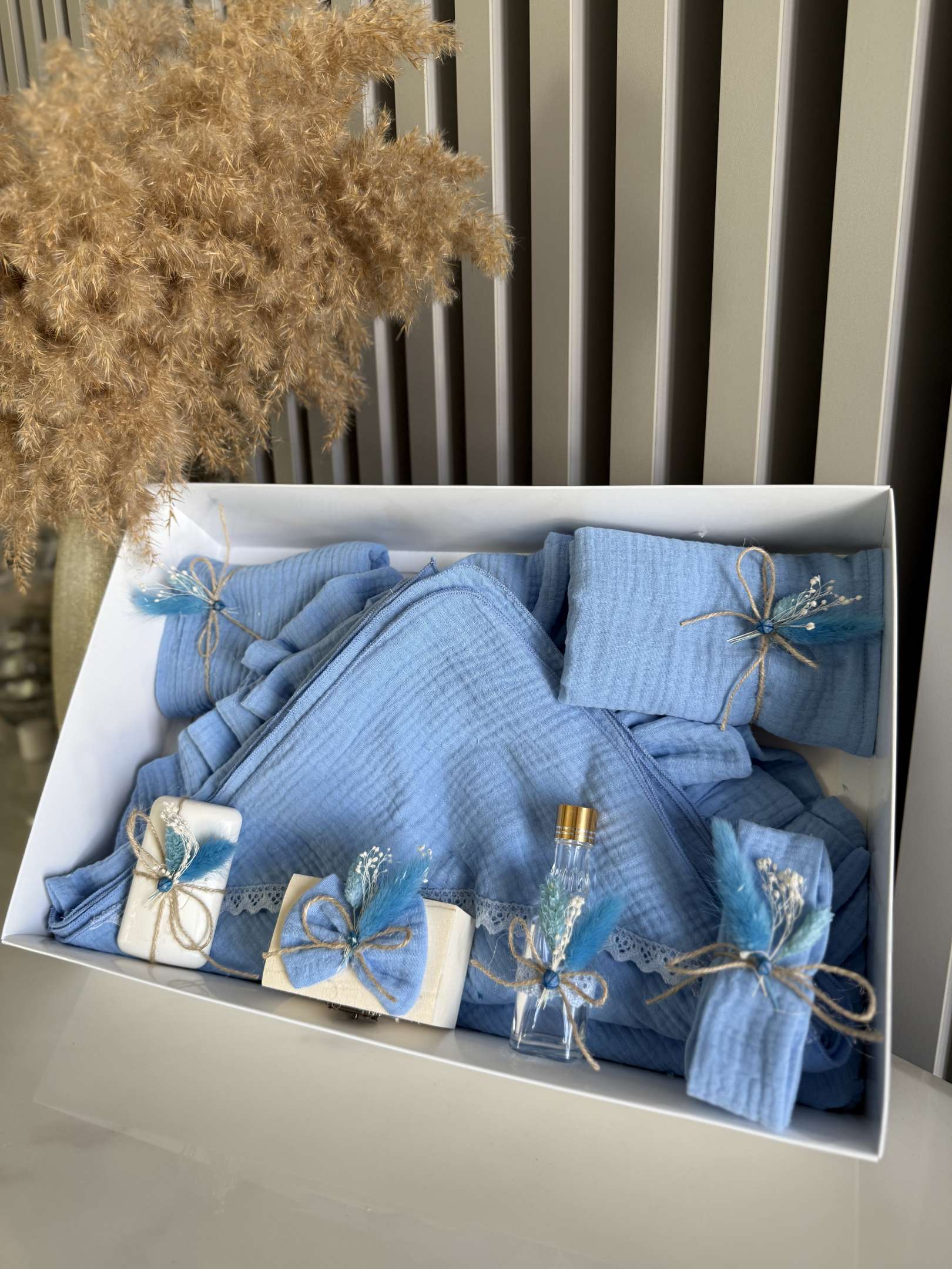 Trusou din muselina premium bleo - Kids Magazin