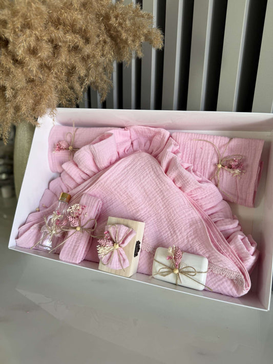 Trusou din muselina premium roz - Kids Magazin