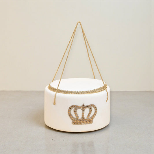 Trusou Prinț în cufăr de catifea Ivory - Kids Magazin