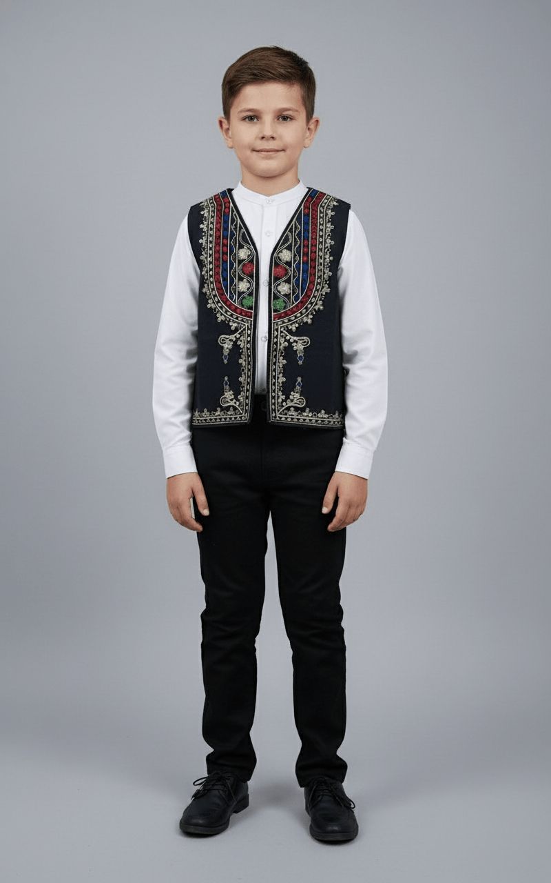 Vesta cu motive tradiționale - Kids Magazin