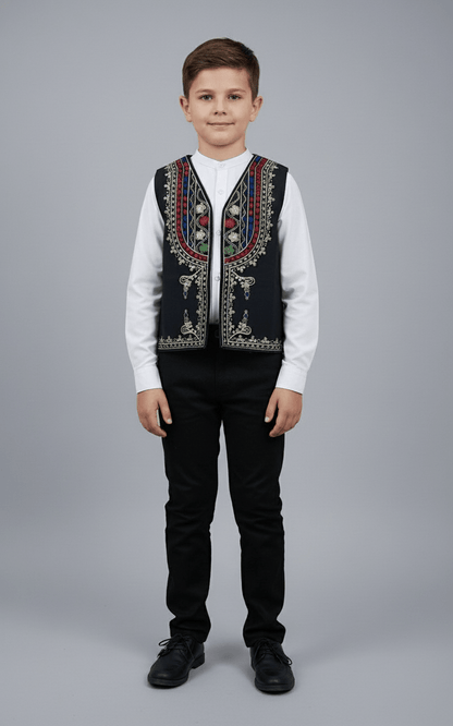 Vesta cu motive tradiționale - Kids Magazin